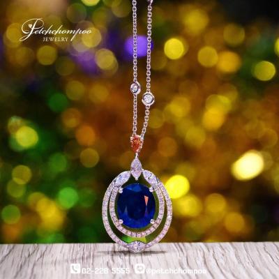 [014546] 8.85 Carat Thailand Blue Sapphire With Diamond Pendant  529,000 