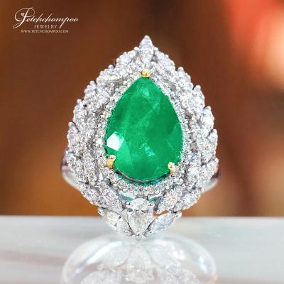 [023731] Co lum bia Emerald with diamond ring  79,000 