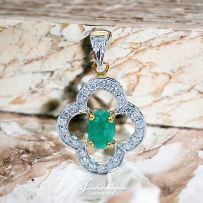[29115] Emerald and diamond pendant  19,000 