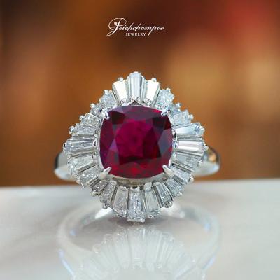 [29373] Siam Ruby Ring with GIA Certificate 2.13 Carat Discount 359,000