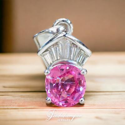 [29235] Pink sapphire with diamond pendent  19,000 
