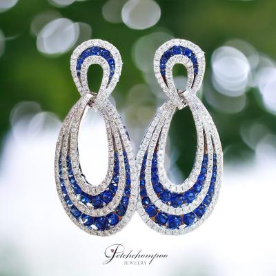 [29326] Blue sapphire and diamond earring  89,000 