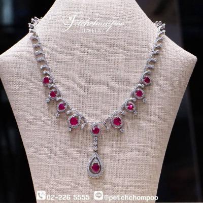 [29863] Burma ruby with diamond necklace  499,000 