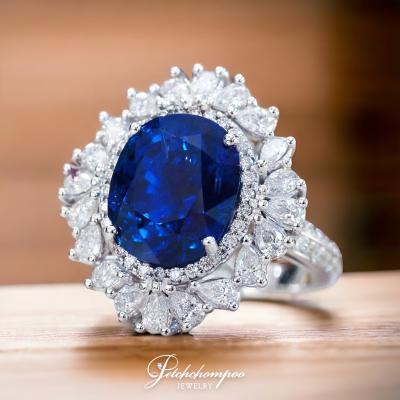 [27611] Burmese sapphire ring,  unheated, 10.94 carats, sir AIGS. Discount 890,000