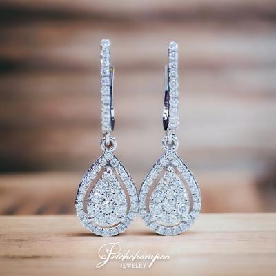 [29015] Pear shape diamond earrings  49,000 
