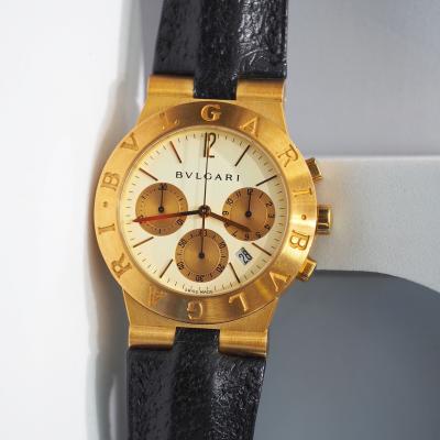 [29270] Bvlgari Chrono yg 18 K ขนาด 36 mm สายสีดำ  199,000 