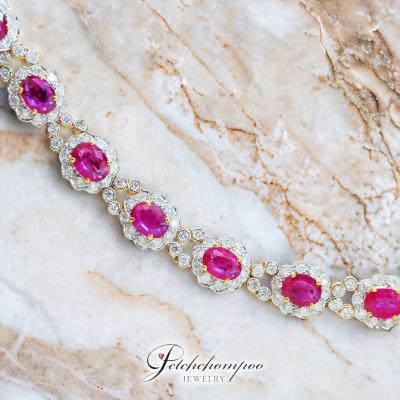 [29256] Burma ruby with diamond bracelet  259,000 