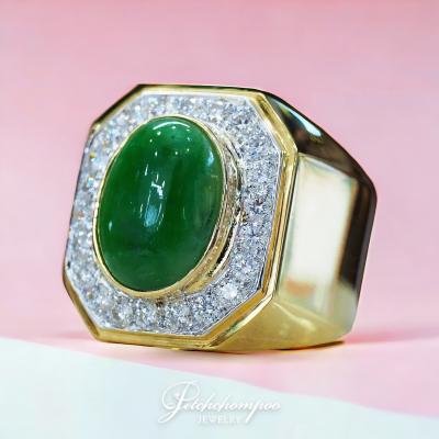 [29137] 6.64 carat   A-Jade with diamond men ring  129,000 