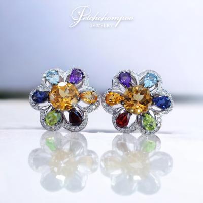 [29107] Mozambique stones with diamond earring  49,000 