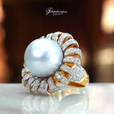 [022373] South Sea Pearl With Diamond Ring  119,000 