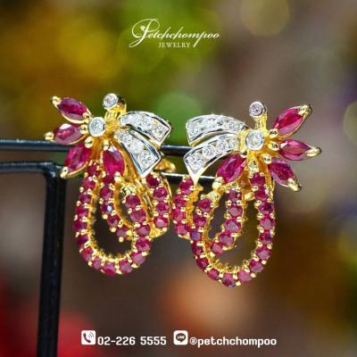 [29747] Ruby and diamond earring  69,000 