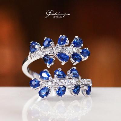 [29523] Blue sapphire with diamond ring  49,000 