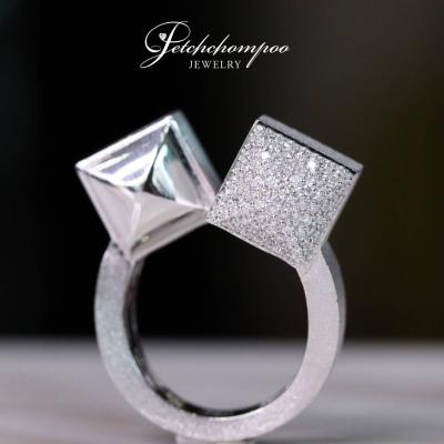 [022951] Italy White Gold with diamond Ring  59,000 