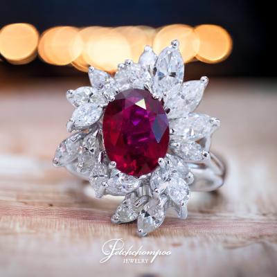 [29244] Unheated siam ruby with diamond  ring  499,000 