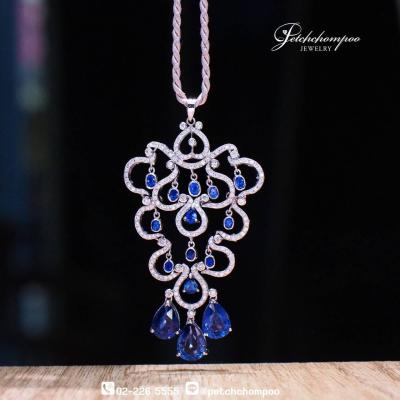 [27799] Blue sapphire with diamonds pendant  179,000 