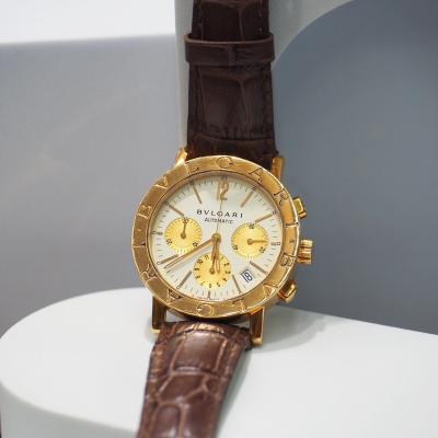 [29269] Bvlgari Chrono yg 18 K ขนาด 40 mm สายสีน้ำตาล  225,000 