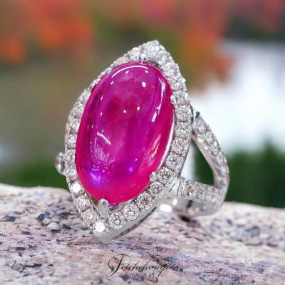 [29341] 10.90 carat ruby with diamond ring  89,000 