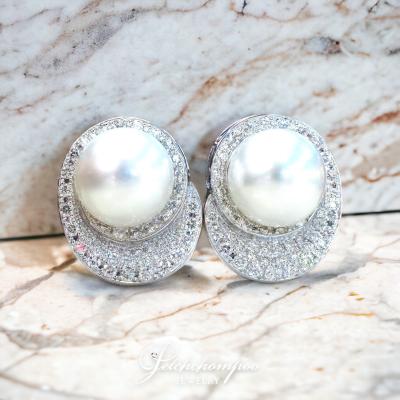 [29557] South sea pearl with diamond earring  119,000 