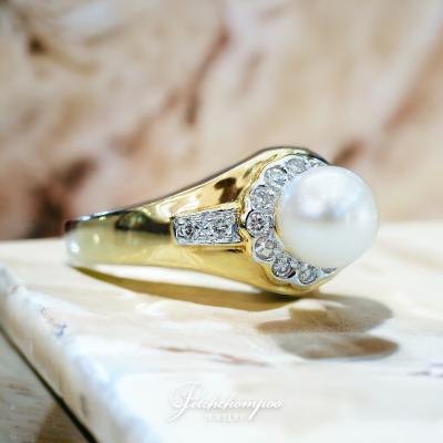 [29099] Pearl ring with diamonds  25,000 