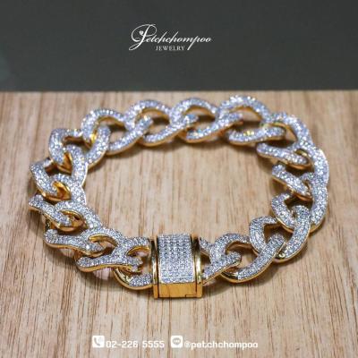 [25849] 10.04 carat diamond men bracelet  299,000 