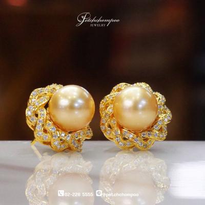 [29633] 2in1 South sea pearl earring with diamond  89,000 