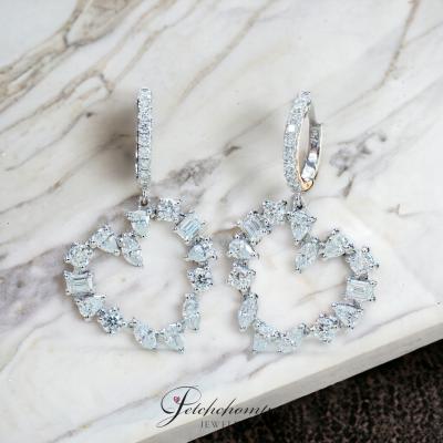 [29286] 3.10 carat Fancy mix-shape diamond earring  159,000 