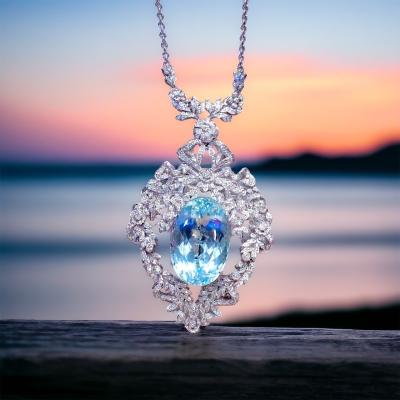 [29786] 50 carat Sky Blue Aquamarine AIGS certifiacte Discount 590,000