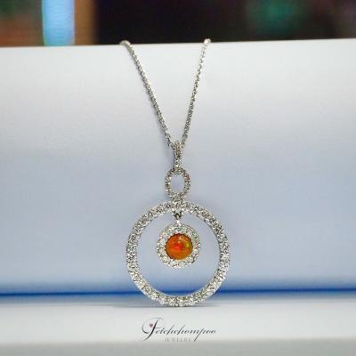 [29116] Opal and diamond necklace  49,000 