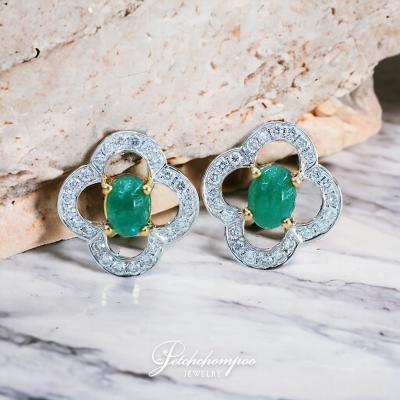 [29103] Emerald and diamond earring  39,000 