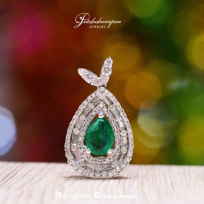 [29777] Zambia emerald with diamond pendant  39,000 