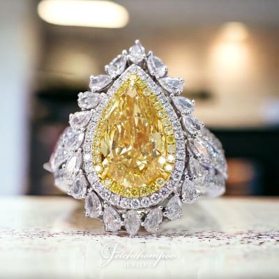 [29454] 3.02 carat natural fancy yellow diamond ring Discount 599,000