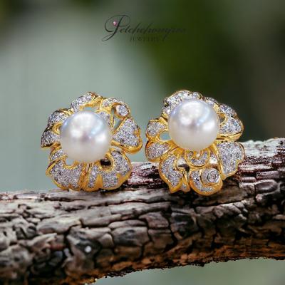 [29325] Colture pearl with diamond earring  49,000 