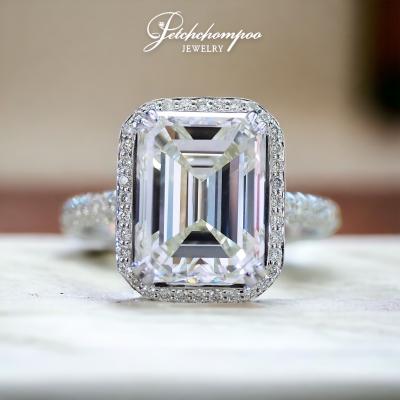 [29186] แหวนเพชรใบเซอร์ IGI Emerald cut 5.01 กะรัต K VVS2 ลดราคาเหลือ 1,550,000