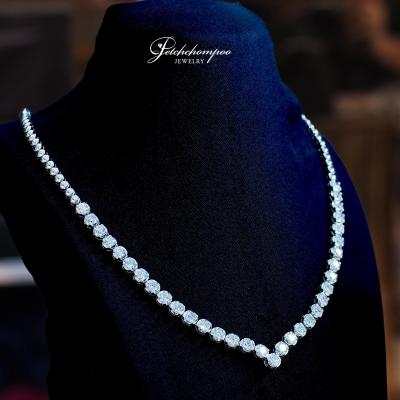 [29169] V shape  diamond necklace  290,000 