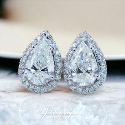 [29100] 0.90 carat pear shaped GIA  diamond earring Discount 249,000