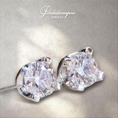 [25410] 1 Carat diamond stud earring Discount 179,000