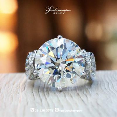 [29681] 12.21 carat K VS1 triple excellent cut diamond ring Discount 5,850,000