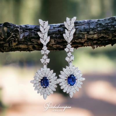 [29333] Blue sapphire with diamond earring  99,000 