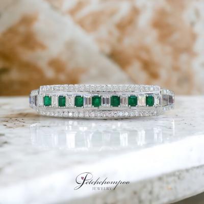 [29293] Colombia emerald with diamond bangle  190,000 